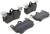 Premium Low-Met OE Equivalent Rear Disc Brake Pad Set | BBBP85088