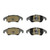 Premium NAO Ceramic OE Equivalent Front Brake Pad Set | BBBP85098N