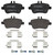 Premium Low-Met OE Equivalent Rear Disc Brake Pad Set | BBBP50135