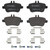Premium Low-Met OE Equivalent Rear Disc Brake Pad Set | BBBP50135