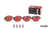 Premium NAO Ceramic OE Equivalent Rear Disc Brake Pad Set | BBBP06064N