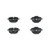Premium NAO Ceramic OE Equivalent Rear Disc Brake Pad Set | BBBP06064N