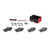 Premium NAO Ceramic OE Equivalent Front Brake Pad Set | BBBP50067N