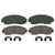 QuickStop Front Disc Brake Pad Set Ceramic | WAGZD1089