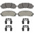OEX Front Disc Brake Pad Set Premium Ceramic | WAGOEX833