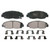 QuickStop Front Disc Brake Pad Set Ceramic | WAGZD764