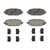 OEX Rear Disc Brake Pad Set Premium Ceramic | WAGOEX2172