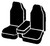 OE30 Series - OE Tweed Custom Fit Front Seat Cover- Charcoal | 947OE37-6 CHARC