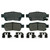 QuickStop Rear Disc Brake Pad Set Ceramic | WAGZD1088