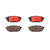 Premium NAO Ceramic OE Equivalent Rear Disc Brake Pad Set | BBBP24142N