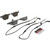 Premium NAO Ceramic OE Equivalent Rear Disc Brake Pad Set | BBBP06033N