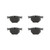 Premium NAO Ceramic OE Equivalent Rear Disc Brake Pad Set | BBBP06033N