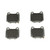 Premium NAO Ceramic OE Equivalent Rear Disc Brake Pad Set | BBBP56048N