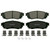 QuickStop Rear Disc Brake Pad Set Ceramic | WAGZD1879A