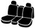 TR40 Series - Wrangler Saddleblanket Custom Fit Front Seat Cover - Gray | 947TR48-25 GRAY