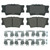 QuickStop Rear Disc Brake Pad Set Ceramic | WAGZD1212
