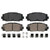 QuickStop Front Disc Brake Pad Set Ceramic | WAGZD1184A
