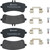 Premium Low-Met OE Equivalent Rear Disc Brake Pad Set | BBBP50132