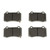 Premium NAO Ceramic OE Equivalent Rear Disc Brake Pad Set | BBBP30074N