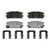 OEX Rear Disc Brake Pad Set Premium Ceramic | WAGOEX1275