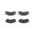 Premium NAO Ceramic OE Equivalent Front Brake Pad Set | BBBP54017N