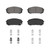 QuickStop Front Disc Brake Pad Set Ceramic | WAGZD2302