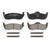 QuickStop Rear Disc Brake Pad Set Ceramic | WAGZD1087