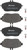 Premium Low-Met OE Equivalent Disc Brake Pad Set | BBBP50093