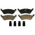 QuickStop Rear Disc Brake Pad Set Ceramic | WAGZD858