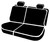 TR40 Series - Wrangler Saddleblanket Custom Fit Rear Seat Cover - Solid Gray | 947TRS42-19 GRAY