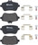 Premium Low-Met OE Equivalent Rear Disc Brake Pad Set | BBBP50103