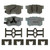 OEX Rear Disc Brake Pad Set Premium Ceramic | WAGOEX1086