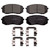 QuickStop Front Disc Brake Pad Set Ceramic | WAGZD1826