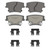 OEX Rear Disc Brake Pad Set Premium Ceramic | WAGOEX1057A