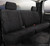TR40 Series - Wrangler Saddleblanket Custom Fit Rear Seat Cover - Solid Black | 947TRS42-35 BLACK