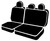 TR40 Series - Wrangler Saddleblanket Custom Fit Rear Seat Cover - Solid Black | 947TRS42-35 BLACK