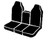 TR40 Series - Wrangler Saddleblanket Custom Fit Front Seat Cover - Black | 947TR49-1 BLACK