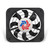 Fan Electric 12 single shrouded Lo-Profile S-blade puller fan w/ controls | 346105400