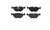 Premium Low-Met OE Equivalent Rear Disc Brake Pad Set | BBBP06023