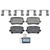 QuickStop Rear Disc Brake Pad Set Semi-Metallic | WAGZX1766