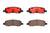Premium NAO Ceramic OE Equivalent Rear Disc Brake Pad Set | BBBP09017N