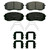 QuickStop Front Disc Brake Pad Set Ceramic | WAGZD1855