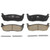 QuickStop Rear Disc Brake Pad Set Ceramic | WAGZD711