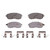 OEX Front Disc Brake Pad Set Premium Ceramic | WAGOEX815D