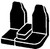 TR40 Series - Wrangler Saddleblanket Custom Fit Front Seat Cover - Black | 947TR48-2 BLACK