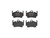 Premium Low-Met OE Equivalent Rear Disc Brake Pad Set | BBBP65028