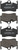 Premium Low-Met OE Equivalent Rear Disc Brake Pad Set | BBBP65028