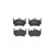 Premium Low-Met OE Equivalent Rear Disc Brake Pad Set | BBBP65028