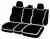 TR40 Series - Wrangler Saddleblanket Custom Fit Front Seat Cover - Solid Black | 947TRS47-29 BLACK