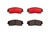 Premium NAO Ceramic OE Equivalent Front Brake Pad Set | BBBP11019N